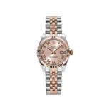Rolex Datejust Replica 178271 'Ladies' Rose Gold Stainless Steel Sundust Dial