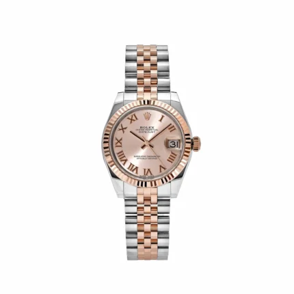 Rolex Datejust Replica 178271 'Ladies' Rose Gold Stainless Steel Sundust Dial