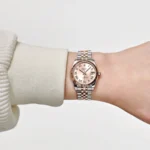 Rolex Datejust Replica 178271 'Ladies' Rose Gold Stainless Steel Sundust Dial - Image 2