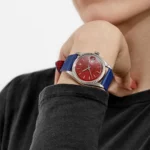 Rolex Datejust Replica 1603 Stainless Steel Aftermarket Red Dial - Image 2