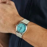 Rolex Datejust Replica 16000 Stainless Steel Aftermarket Turquoise Dial - Image 3