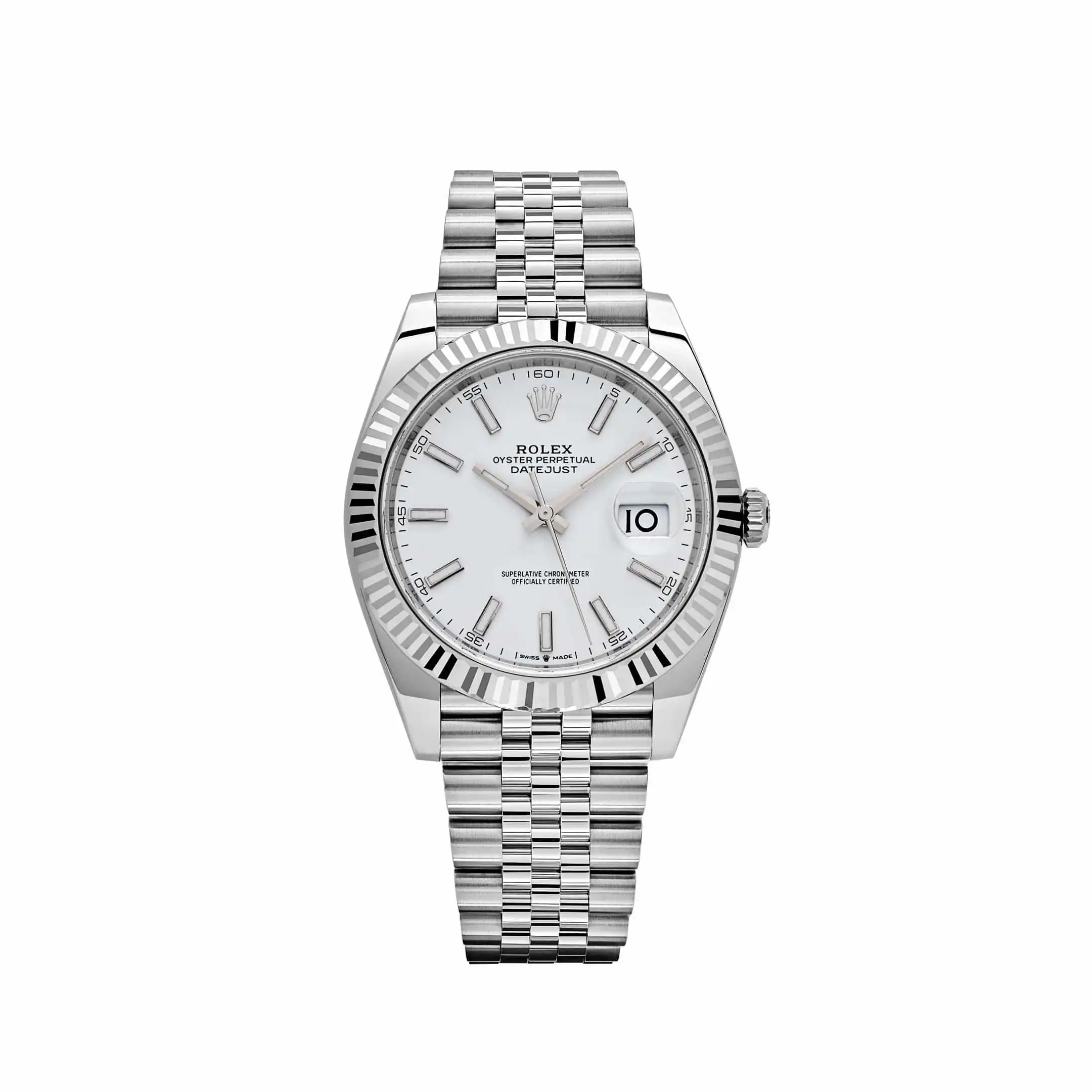 olrf0h20rcc.webp Rolex Datejust Replica 126334 Stainless Steel White Dial Jubilee - Image 1