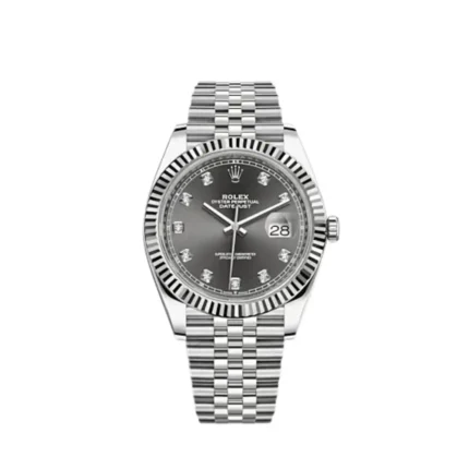 Rolex Datejust Replica 126334 Stainless Steel Slate Diamond Dial Jubilee