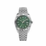 Rolex Datejust Replica 126334 Stainless Steel Fluted Motif Green Dial Jubilee