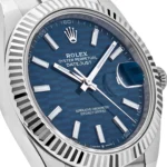 Rolex Datejust Replica 126334 Stainless Steel Fluted Motif Blue Dial Oyster - Image 5