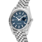 Rolex Datejust Replica 126334 Stainless Steel Fluted Motif Blue Dial Jubilee - Image 3