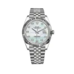 Rolex Datejust Replica 126334 Stainless Steel Diamond Mother Of Pearl Dial Jub