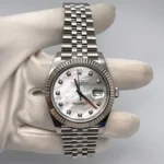 Rolex Datejust Replica 126334 Stainless Steel Diamond Mother Of Pearl Dial Jub - Image 2
