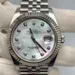 Rolex Datejust Replica 126334 Stainless Steel Diamond Mother Of Pearl Dial Jub - Image 3