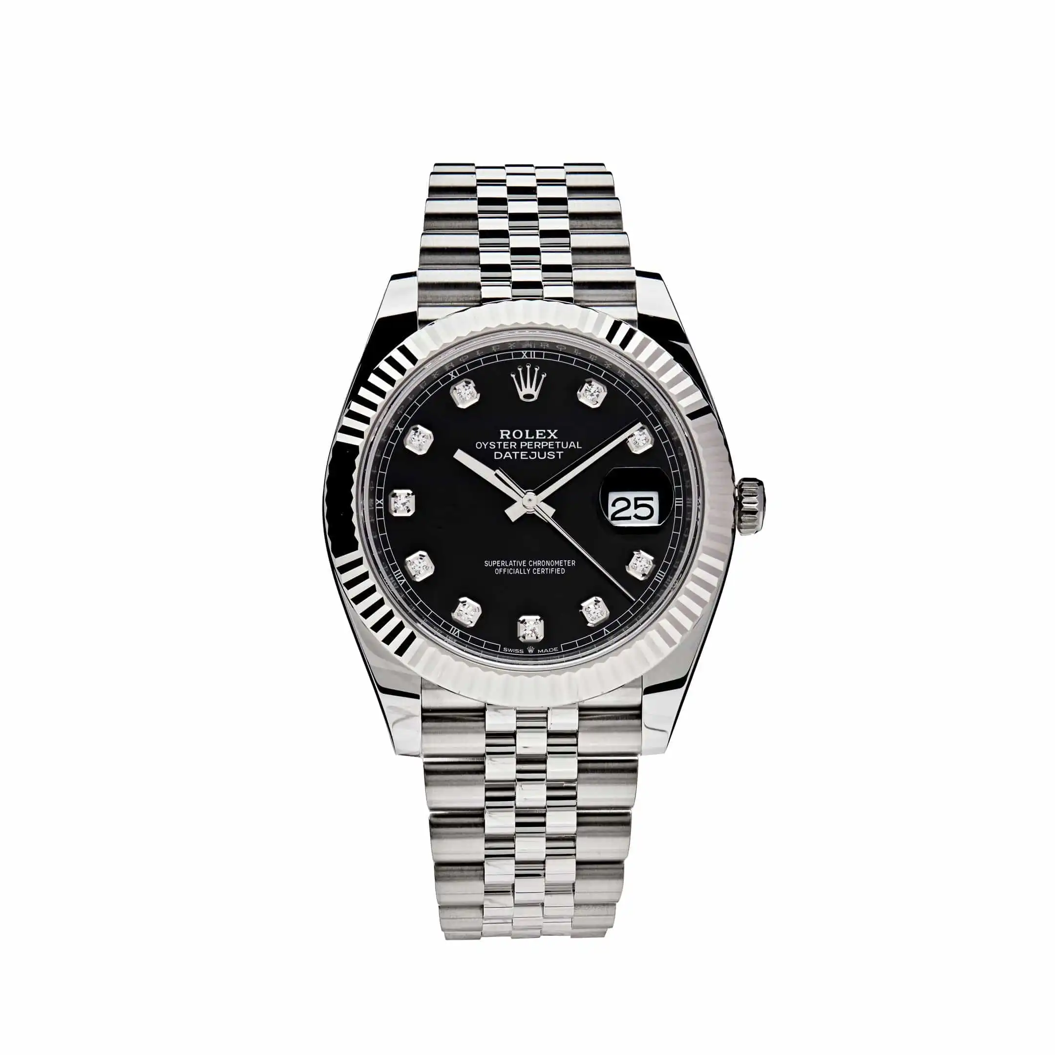 3n2b5kh5pu1.webp Rolex Datejust Replica 126334 Stainless Steel Black Diamond Dial Jubilee - Image 1