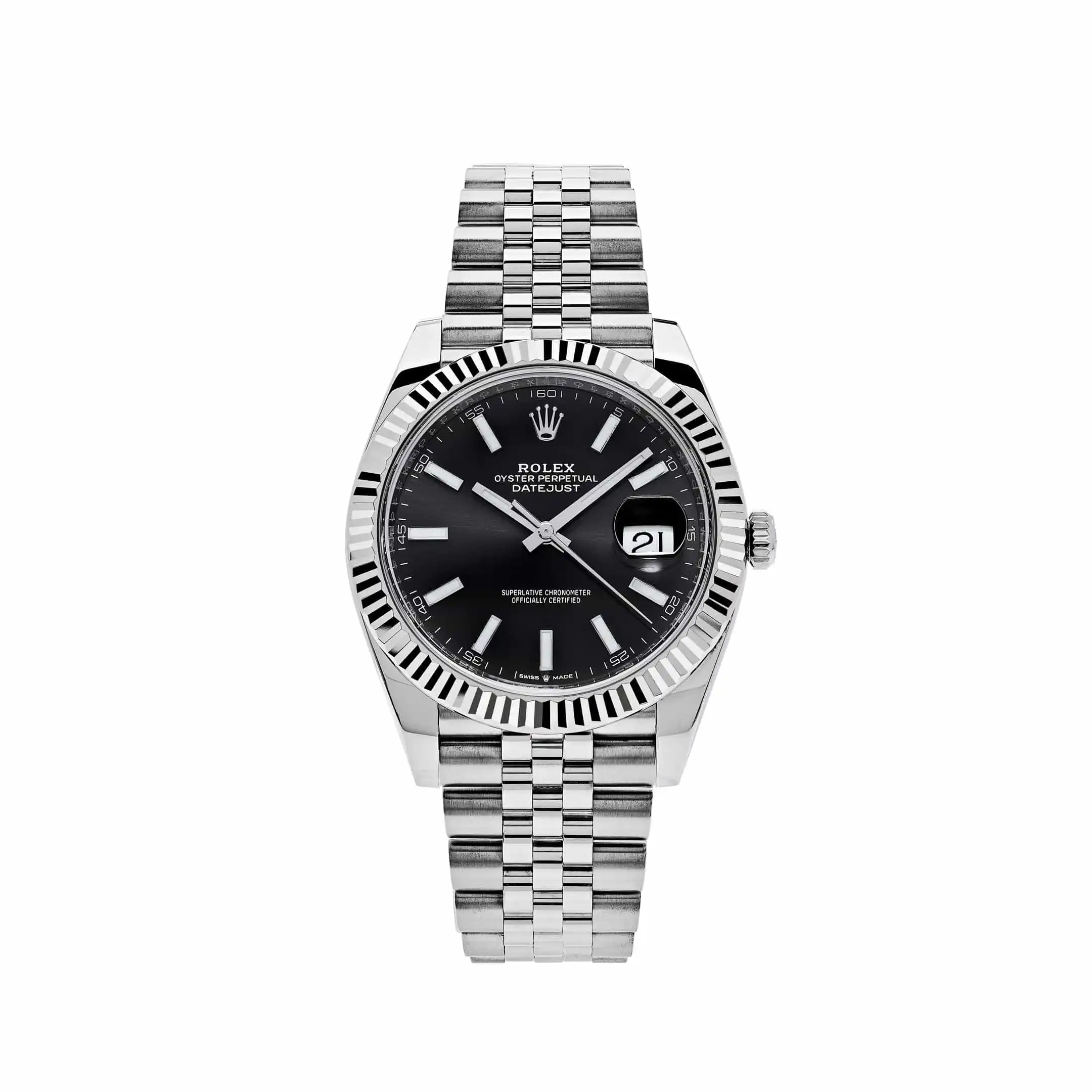 syx0vvldbrq.webp Rolex Datejust Replica 126334 Stainless Steel Black Dial Jubilee Bracelet - Image 1