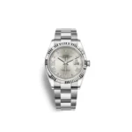 Rolex Datejust Replica 126234 White Gold Stainless Steel Silver Dial Oyster
