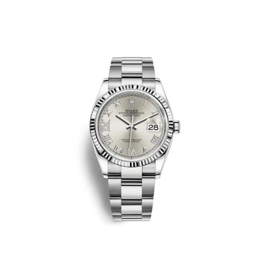 besunijuusf.webp Rolex Datejust Replica 126234 White Gold Stainless Steel Silver Dial Oyster - Image 1