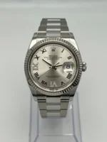 Rolex Datejust Replica 126234 White Gold Stainless Steel Silver Dial Oyster - Image 2