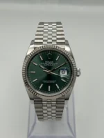 Rolex Datejust Replica 126234 White Gold Stainless Steel Mint Green Dial Jubilee - Image 2