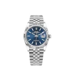 Rolex Datejust Replica 126234 White Gold Stainless Steel Blue Dial Jubilee