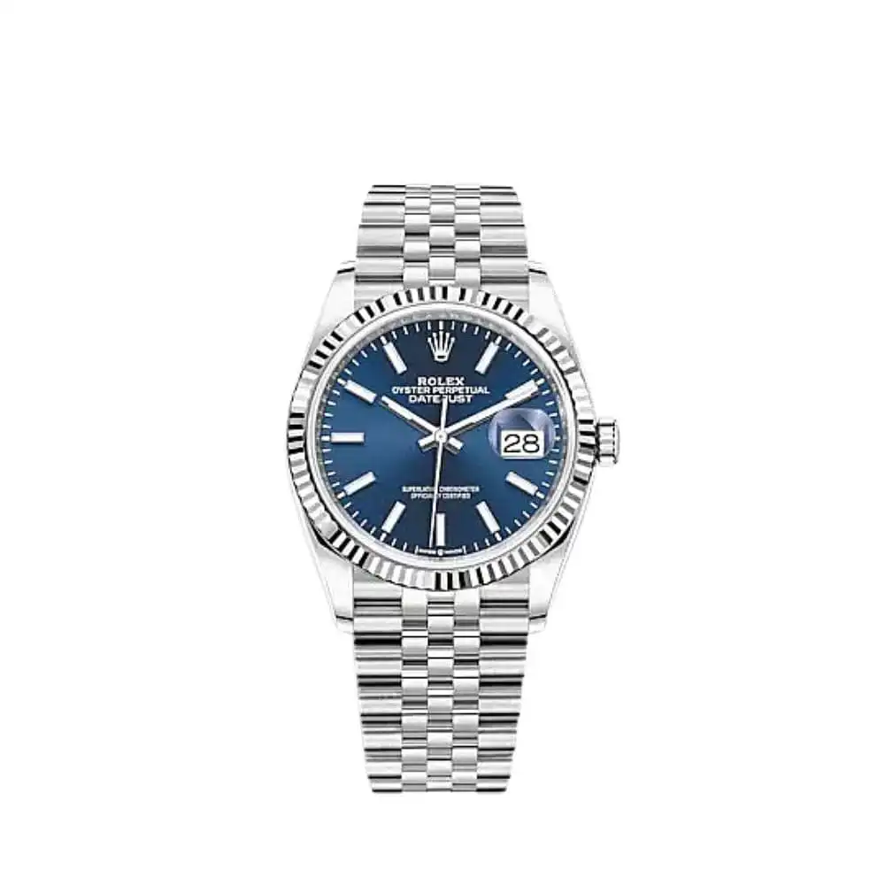 n3nf4u4tmba.webp Rolex Datejust Replica 126234 White Gold Stainless Steel Blue Dial Jubilee - Image 1