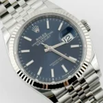 Rolex Datejust Replica 126234 White Gold Stainless Steel Blue Dial Jubilee - Image 2