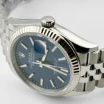 Rolex Datejust Replica 126234 White Gold Stainless Steel Blue Dial Jubilee - Image 4