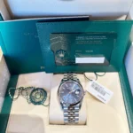 Rolex Datejust Replica 126234 White Gold Stainless Steel Blue Dial Jubilee - Image 11