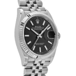 Rolex Datejust Replica 126234 White Gold Stainless Steel Black Dial Jubilee - Image 4