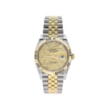 Rolex Datejust Replica 126233 Stainless Steel Yellow Gold Palm Motif Dial Jubilee