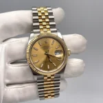 Rolex Datejust Replica 126233 Stainless Steel Yellow Gold Champagne Dial Jubil - Image 3