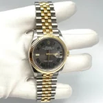 Rolex Datejust Replica 126233 'Wimbledon' Stainless Steel Yellow Gold Slate Dial Jubilee - Image 3
