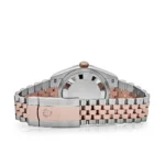 Rolex Datejust Replica 126231 Rose Gold Stainless Steel Silver Fluted Motif Dial - Image 6