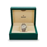 Rolex Datejust Replica 126231 Rose Gold Stainless Steel Silver Fluted Motif Dial - Image 7