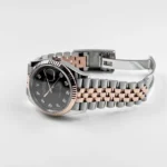 Rolex Datejust Replica 126231 Rose Gold Stainless Steel Black Diamond Dial - Image 5