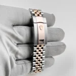 Rolex Datejust Replica 126231 Rose Gold Stainless Steel Black Diamond Dial - Image 10