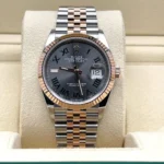 Rolex Datejust Replica 126231 Wimbledon Stainless Steel Rose Gold Slate Dial - Image 2