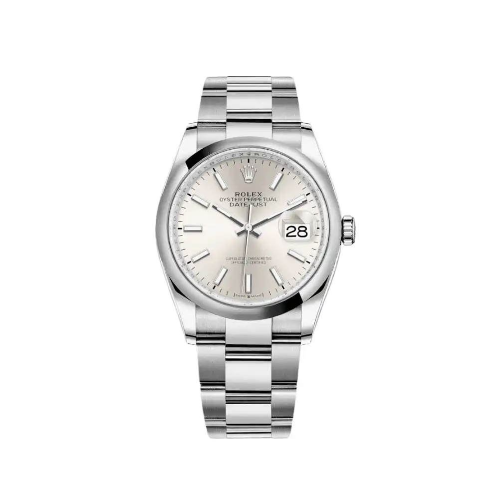 c4g3x3fz1kz.webp Rolex Datejust Replica 126200 Stainless Steel Silver Dial Oyster - Image 1