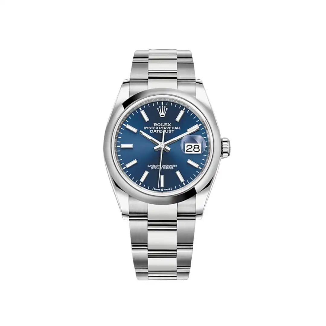 mizlk01qhzv.webp Rolex Datejust Replica 126200 Stainless Steel Blue Dial Oyster - Image 1