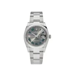 Rolex Datejust Replica 126200 'Wimbledon' Stainless Steel Slate Dial