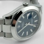 Rolex Datejust Replica 116300 Stainless Steel Blue Dial Oyster - Image 3