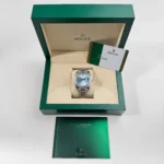 Replica Rolex Day-Date 228396TBR Platinum Diamond Bezel Ice Blue Diamond Dial - Image 12
