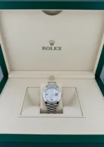 Replica Rolex Day-Date 228396TBR Platinum Diamond Bezel Diamond-Paved Sapphire Dial - Image 2