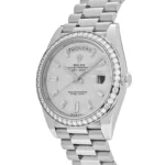 Replica Rolex Day-Date 228349RBR White Gold Meteorite Dial Diamond Set - Image 2