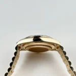 Replica Rolex Day-Date 228348RBR Yellow Gold Green Roman Numeral Dial Diamond Bezel - Image 5