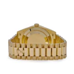 Replica Rolex Day-Date 228348RBR Yellow Gold Diamond Bezel Black Onyx Dial - Image 6