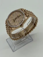 Replica Rolex Day-Date 228345RBR Rose Gold Diamond Bezel Diamond-Paved Dial - Image 4