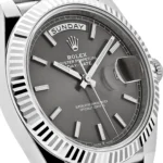 Replica Rolex Day-Date 228239 White Gold Slate Rhodium Grey Dial - Image 5
