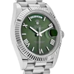 Replica Rolex Day-Date 228239 White Gold Olive Dial - Image 4