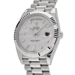 Replica Rolex Day-Date 228239 White Gold Meteorite Diamond Dial - Image 3