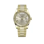 Replica Rolex Day-Date 228238 Yellow Gold Silver Dial