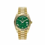 Replica Rolex Day-Date 228238 Yellow Gold Green Roman Numerals Dial