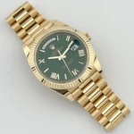 Replica Rolex Day-Date 228238 Yellow Gold Green Roman Numerals Dial - Image 3