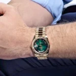 Replica Rolex Day-Date 228238 Yellow Gold Green Ombre Roman Numeral Dial - Image 2